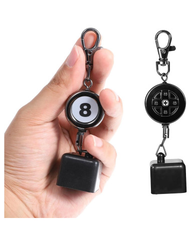 Soporte de Tiza de Billar Retráctil SynHHergyx 12-56cm Negro