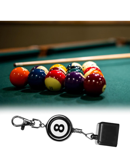 Soporte de Tiza de Billar Retráctil SynHHergyx 12-56cm Negro