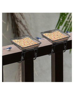 Comederos para Aves de Metal Cunhill 2 Pcs 17.78x17.78 cm