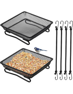 Comederos para Aves de Metal Cunhill 2 Pcs 17.78x17.78 cm 2