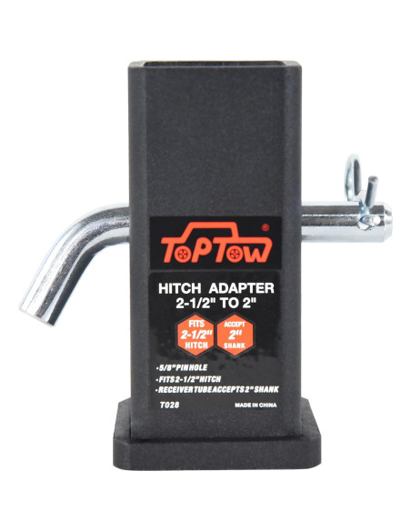Adaptador de Enganche Toptow 64028HP 2-1/2" a 2" Acero