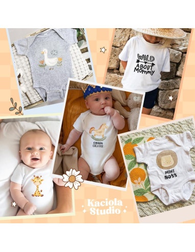 Transferencias DTF Kaciola 30 Hojas Animales Bebé 7.62-15.24 cm