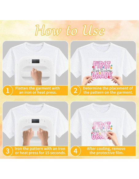 Transferencias de Planchar DTF CRASHOT 24 Piezas Regreso a Clases