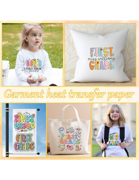 Transferencias de Planchar DTF CRASHOT 24 Piezas Regreso a Clases