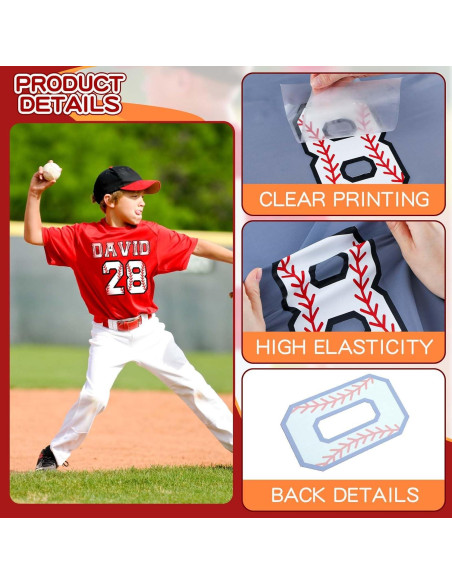 Zhanmai Letras y Números de Transferencia Térmica 280 Pcs DIY