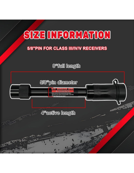 Cerradura de Enganche TYT 4" con Pin 5/8" y 2 Llaves - Negro