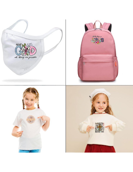 Calcomanías de Planchar VISIAIP 13 Piezas Leopardo Bendición