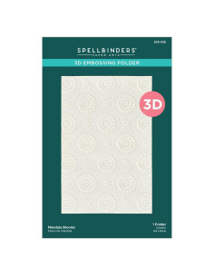 Carpeta de Embossing 3D Spellbinders Mandala Blooms 14x22 cm
