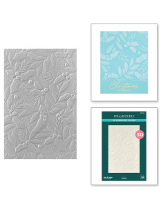 Carpeta de Embossing 3D Spellbinders Holly & Foliage 14x22 cm 2