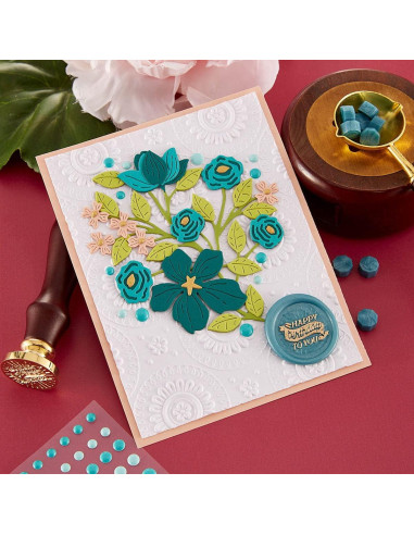 Carpeta de Embossing 3D Spellbinders Mandala Blooms 14x22 cm
