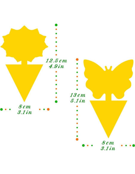 Trampas Adhesivas Amarillas Mosqueda - Paquete de 36 Unidades