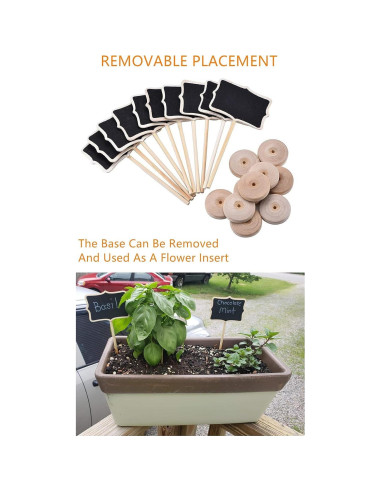 20 Mini Carteles de Tiza de Madera YZ&LIANGYUAN para Buffet