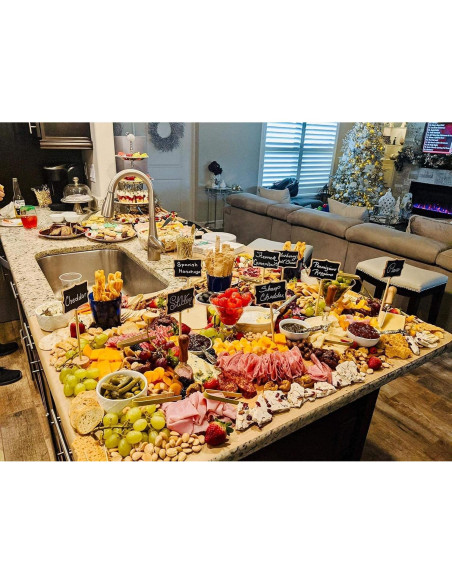 20 Mini Carteles de Tiza de Madera YZ&LIANGYUAN para Buffet