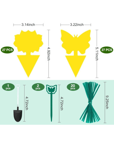54 Trampas Adhesivas para Moscas de Fruta Stingmon - Efectivas y Seguras