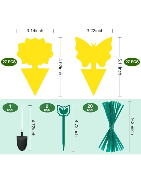 54 Trampas Adhesivas para Moscas de Fruta Stingmon - Efectivas y Seguras