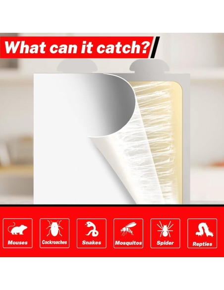 Trampas para Ratones Adhesivas EZ_FAB 10PC Ecológicas 220g