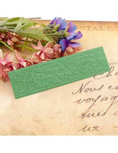 10 Piezas Plantillas de Embossing QSZKeer para Scrapbook 15x3cm