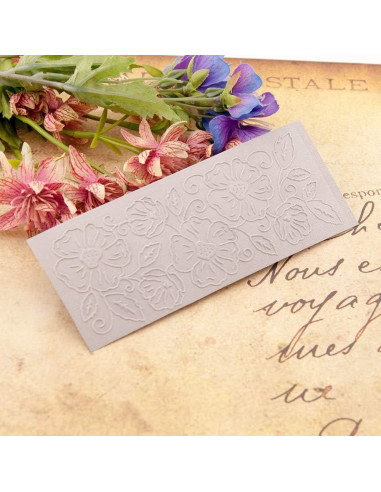 10 Piezas Plantillas de Embossing QSZKeer para Scrapbook 15x3cm