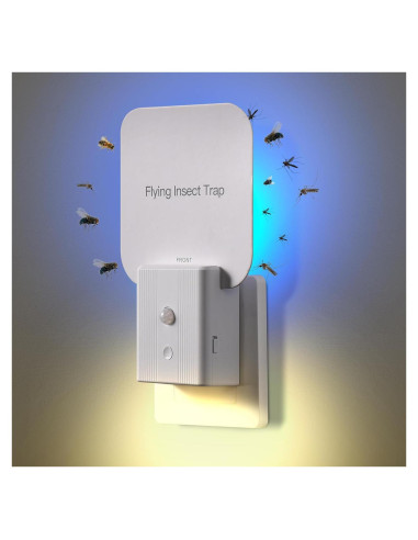 Trampa de Moscas Interior Tihilgam 2 en 1 con Luz Nocturna