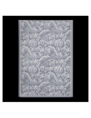 Carpeta de Relieve 3D NQEUEPN Halloween 12.7x17.8cm Plástico