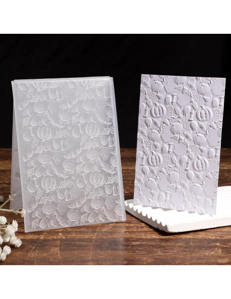 Carpeta de Relieve 3D NQEUEPN Halloween 12.7x17.8cm Plástico