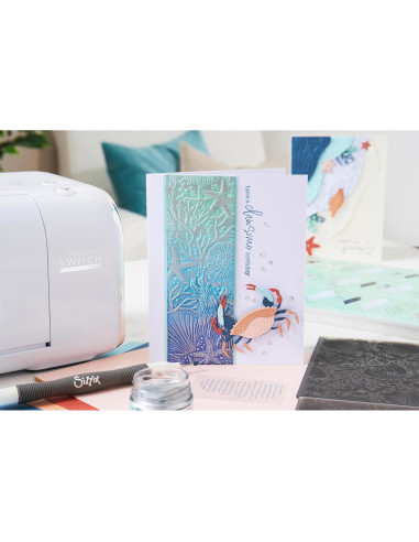 Carpeta de Embossing 3D Sizzix Bajo el Mar Kath Breen 15.9x10.8cm