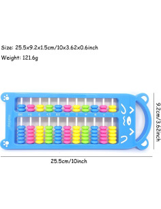 Ábaco Soroban 11 Dígitos Honbay de Plástico Colorido 2