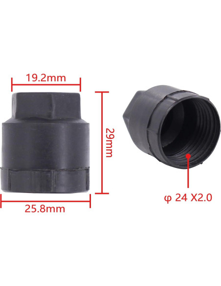 Cubiertas de Tuerca de Rueda ApplianPar 20Pcs M24 para Camaro 1982-1992