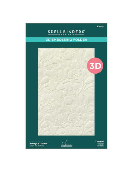 Carpeta de Embossing 3D Spellbinders Jardín de Amarilis 14x22 cm Carpeta de Embossing 3D Spellbinders Jardín de Amarilis 14x22 cm