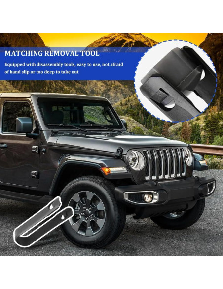 20 Tapas de Tuercas de Rueda Hexagonales 17mm Tecledsn Negro