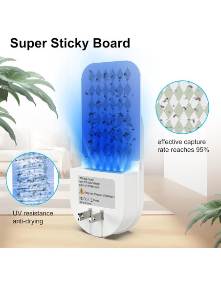 Trampa de Insectos Voladores ZAYMAN FT-60 con Luz Nocturna RGB