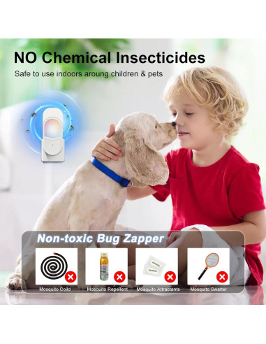 Trampa de Insectos Voladores ZAYMAN FT-60 con Luz Nocturna RGB