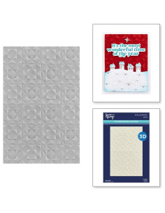 Carpeta de Embossing 3D Simon Hurley Geo Quilt 14x22 cm 2