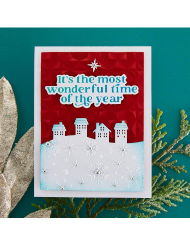 Carpeta de Embossing 3D Simon Hurley Geo Quilt 14x22 cm