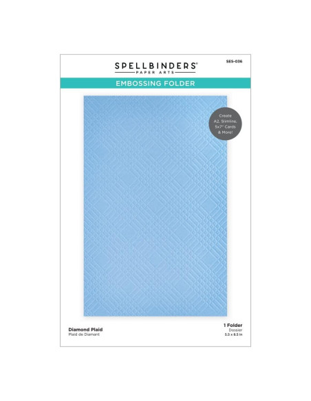 Carpeta de Embossing Spellbinders Celebra Tú Cuadrícula Diamante