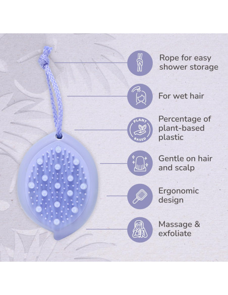 Exfoliador de cuero cabelludo Wet Brush Go Green con aceite de lavanda