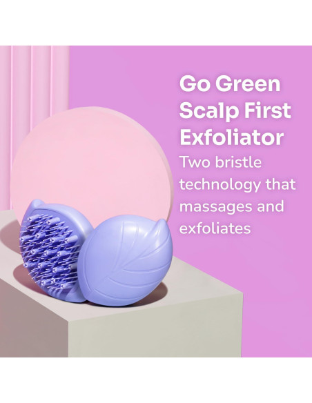 Exfoliador de cuero cabelludo Wet Brush Go Green con aceite de lavanda