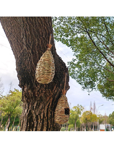 Nidos para Aves TIHOOD 4PCS 23.4x10.2cm Refugio Colibrí