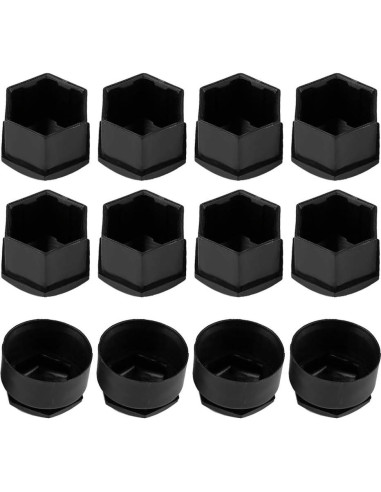 Cubiertas de Tuerca de Rueda Senyar 20pcs 17mm Anti-Robo Negro