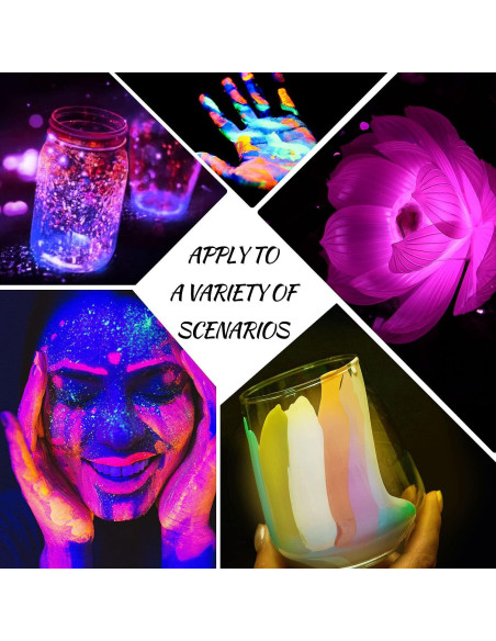 Polvo Luminiscente OSBANG 15 Tarros - 12 Colores + 3 Copos