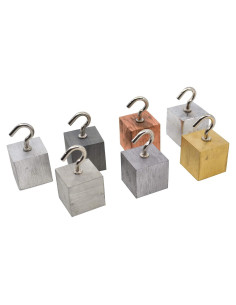 Juego de Cubos de Densidad EISCO - 7 Metales 20mm para Física