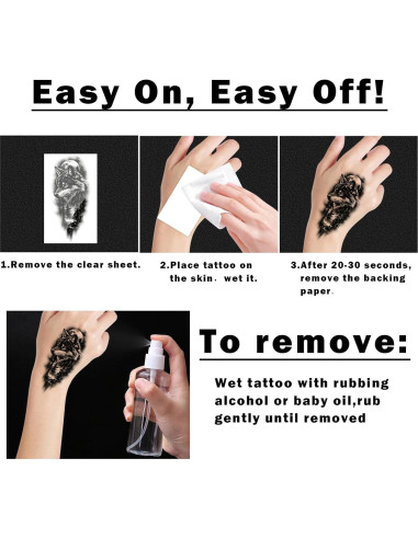 77 Tatuajes Temporales Metuu - Animales del Bosque Realistas