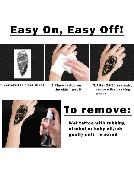 77 Tatuajes Temporales Metuu - Animales del Bosque Realistas