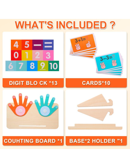 Juguetes Montessori BSADIY para Niños 3-5 Años - Matemáticas