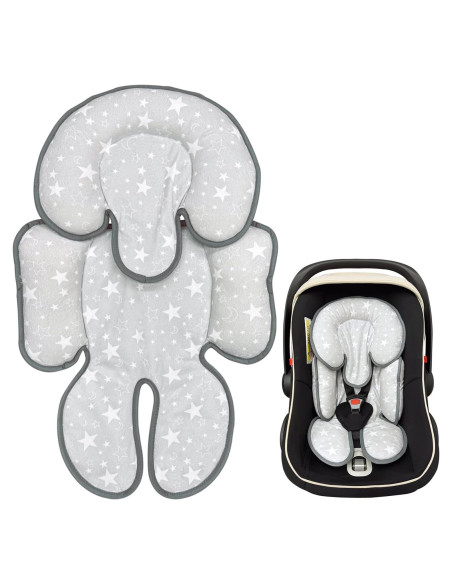 Cojín Inserto para Asiento de Auto Bebés Zdbdbd 2 en 1 Gris