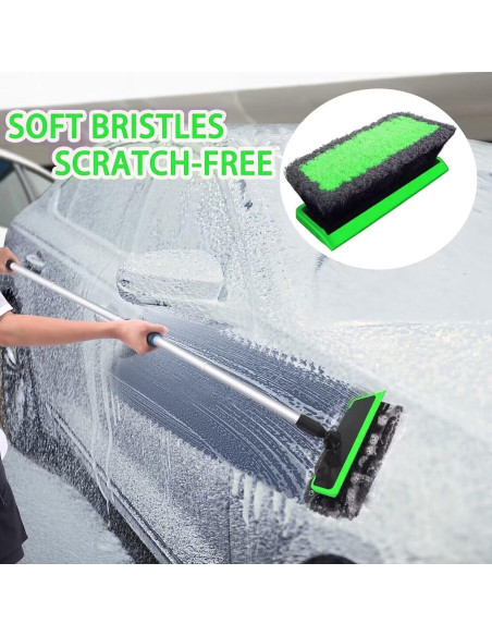 Kit de Cepillo de Lavado de Autos Stemni 62" con Accesorios