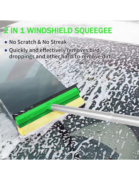 Kit de Cepillo de Lavado de Autos Stemni 62" con Accesorios