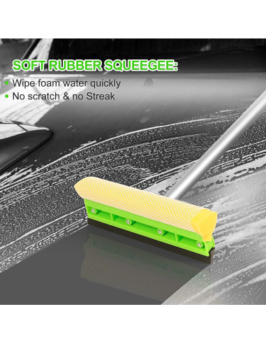 Kit de Cepillo de Lavado de Autos Stemni 62" con Accesorios