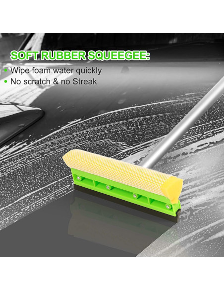 Kit de Cepillo de Lavado de Autos Stemni 62" con Accesorios
