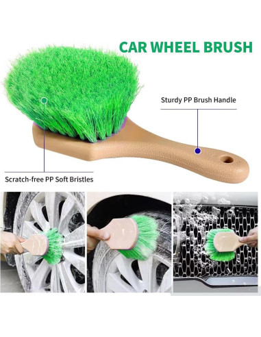 Kit de Cepillo de Lavado de Autos Stemni 62" con Accesorios